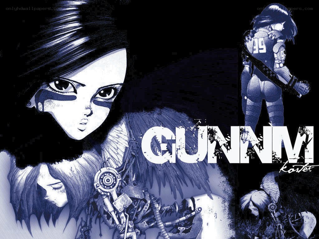 Gunnm character collage