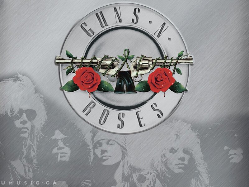 Guns N' Roses Logo — Gray, Edgy