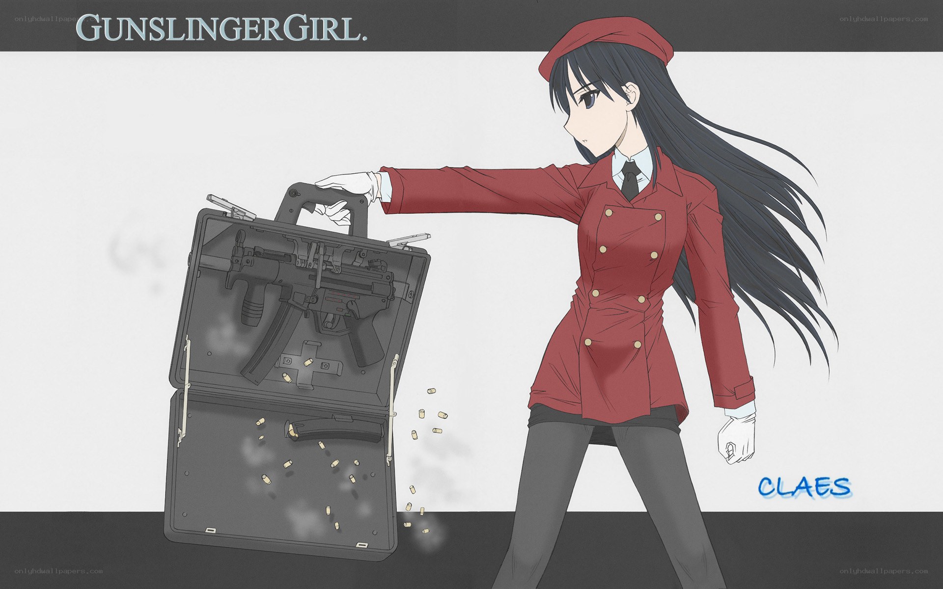 Gunslinger girl with weapon case