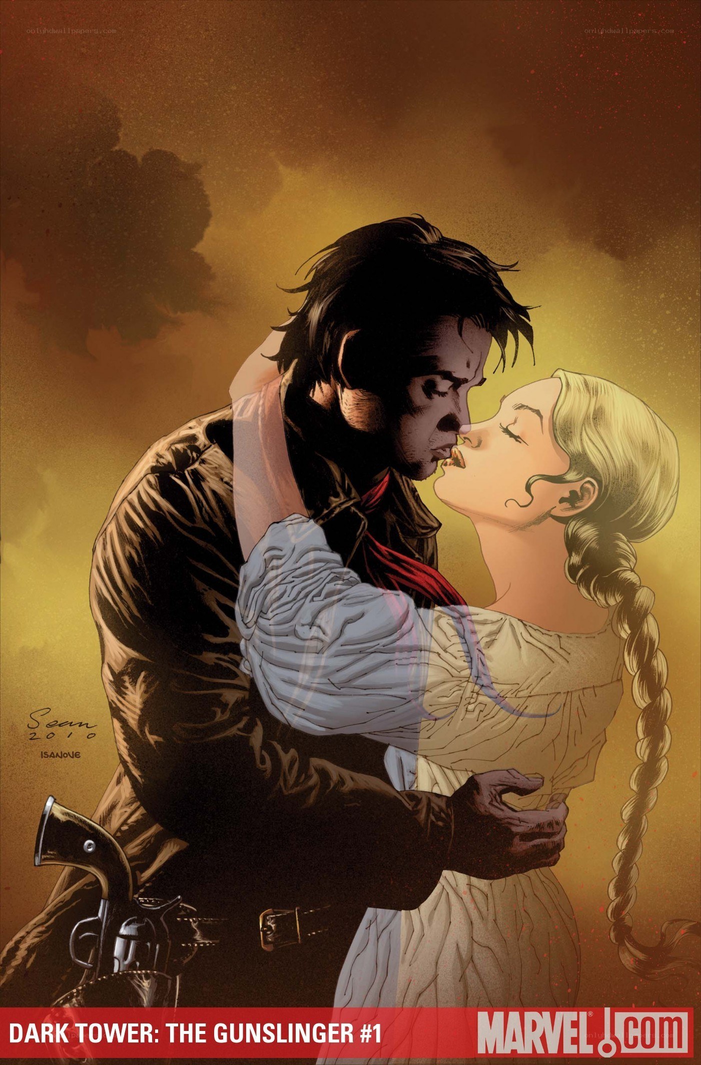 Gunslinger kiss scene