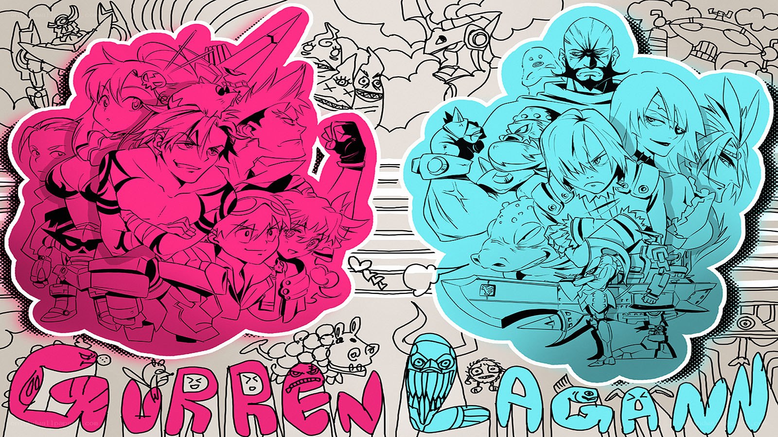 Gurren Lagann character art