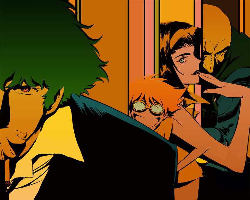 Gurren Lagann characters in action