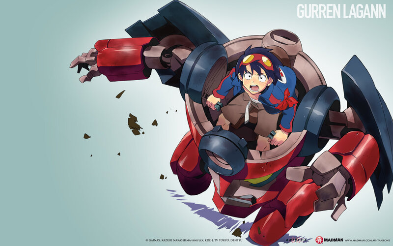 Gurren Lagann mecha action