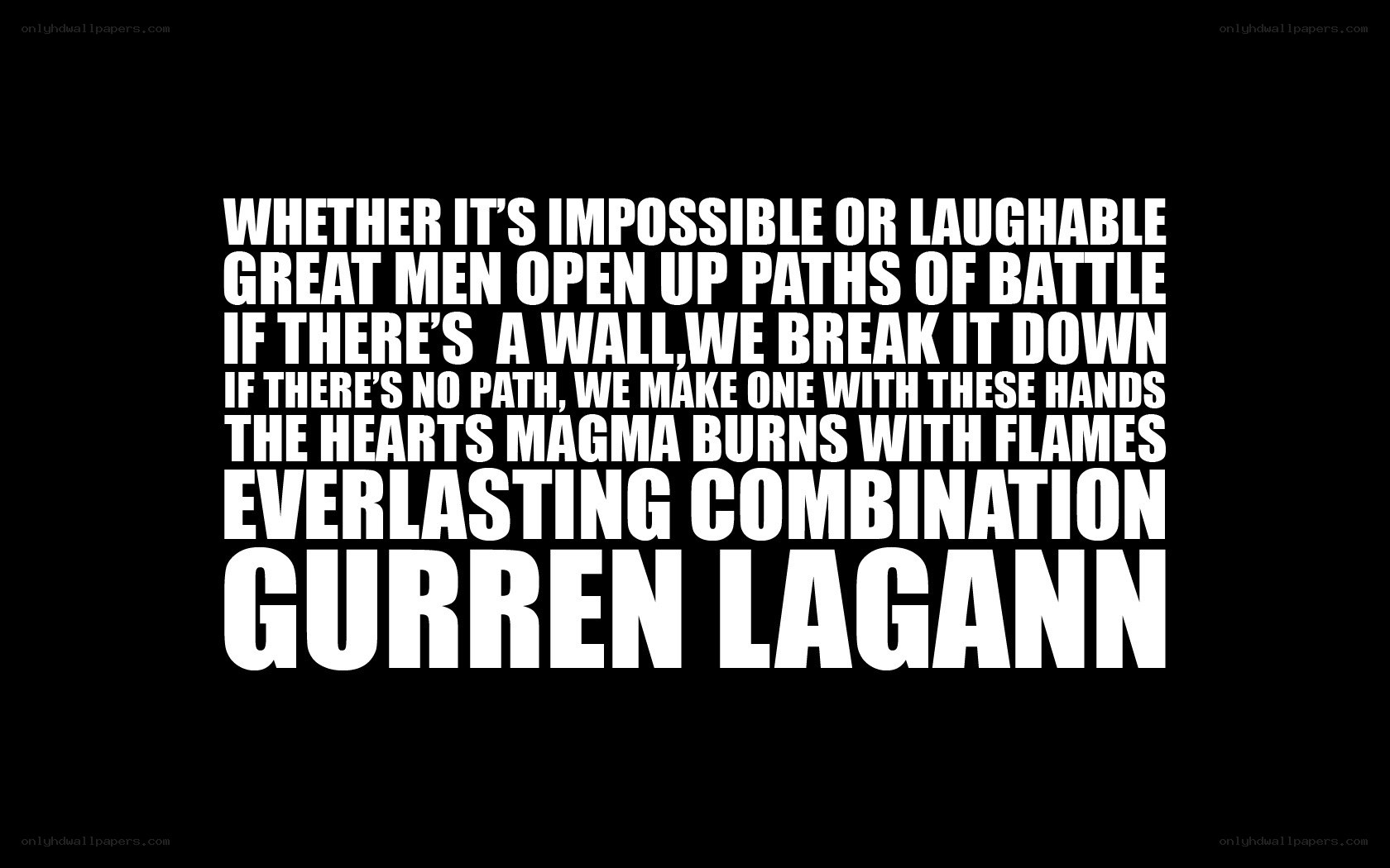 Gurren Lagann quote