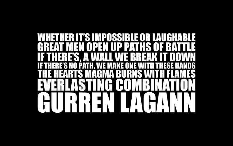 Gurren Lagann quote