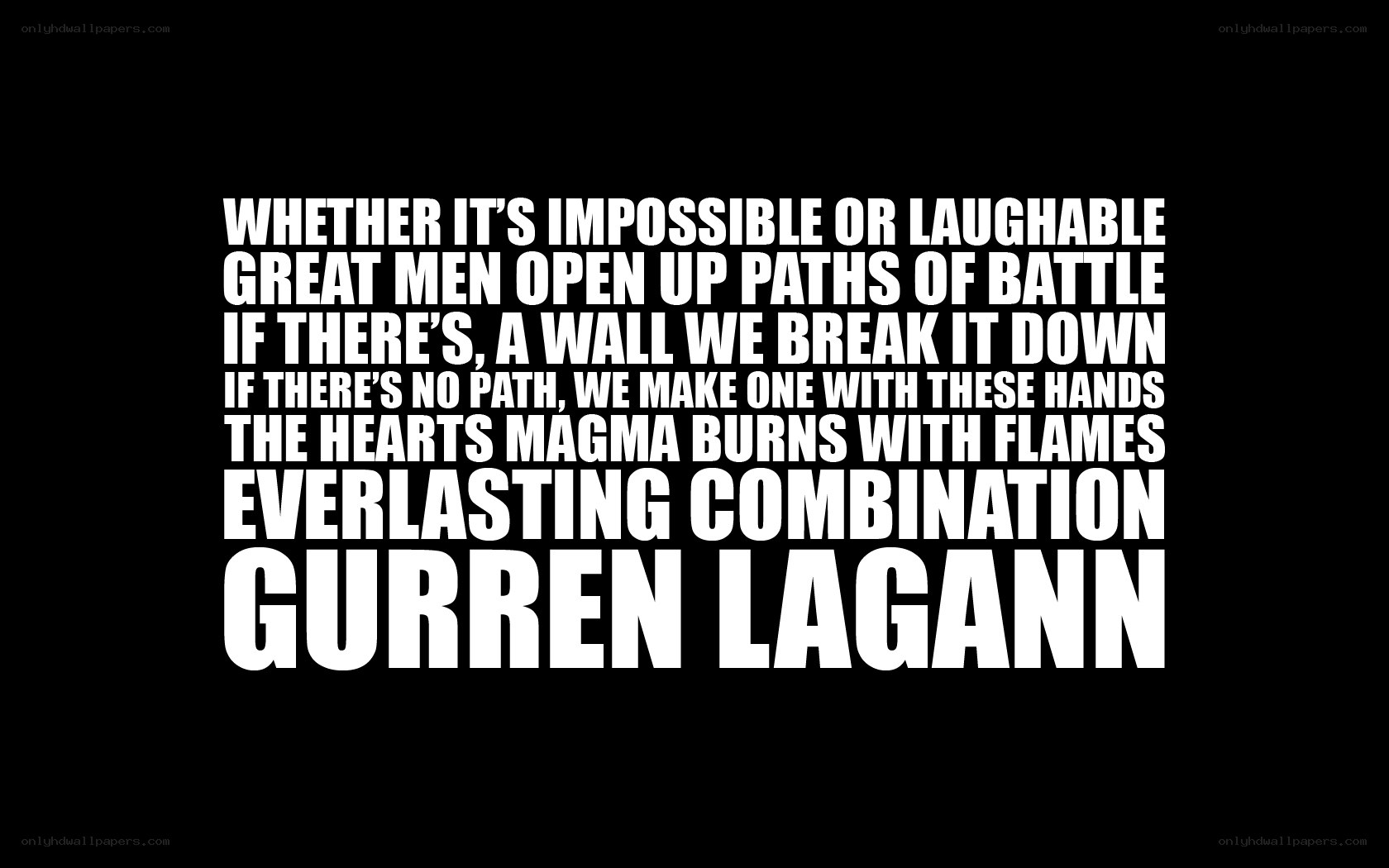 Gurren Lagann quote