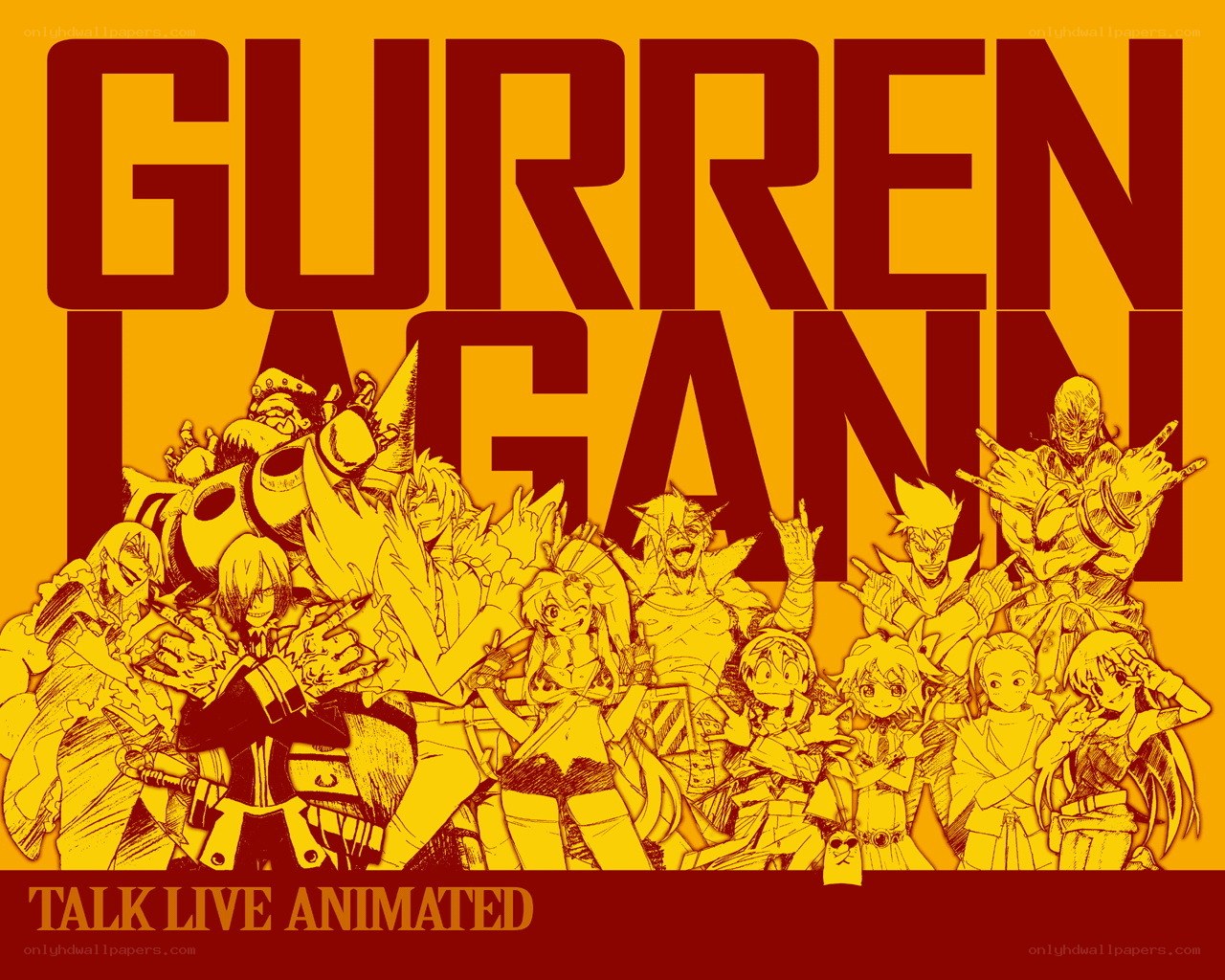 Gurren Lagann talk live animated