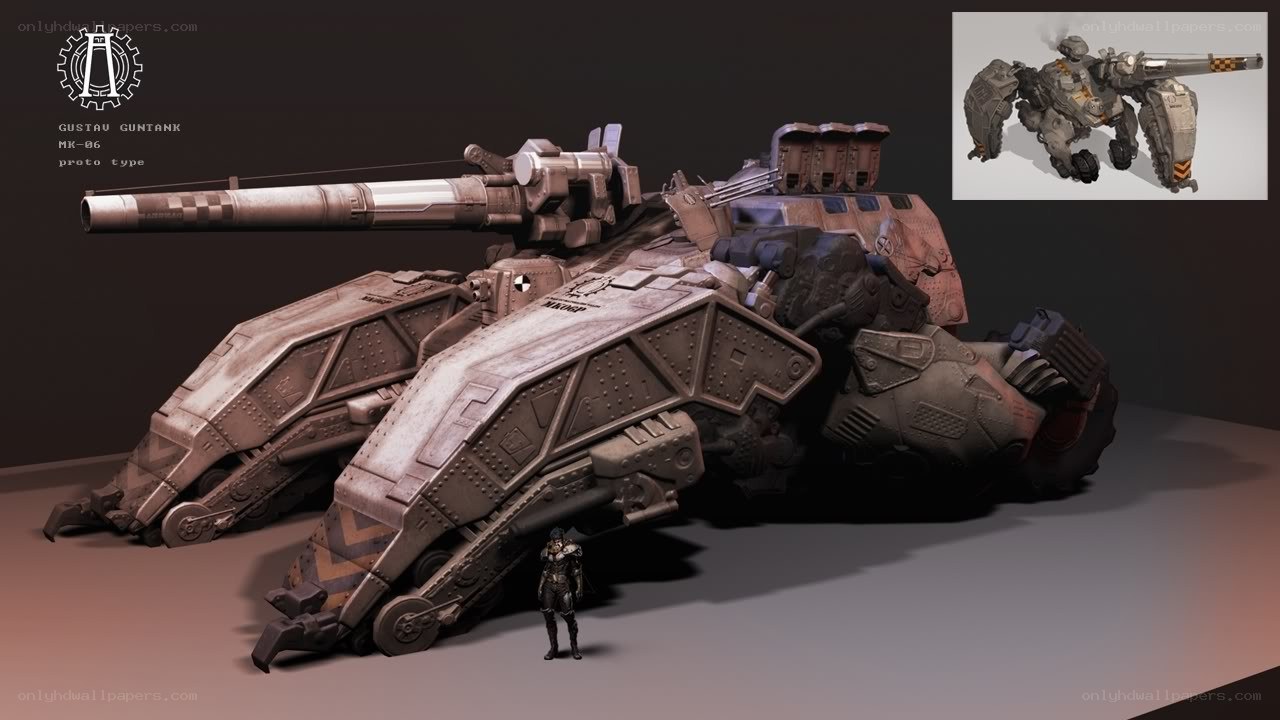 Gustav Gun Tank Prototype