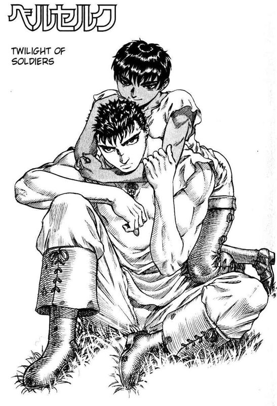 Guts and Puck in a tender moment