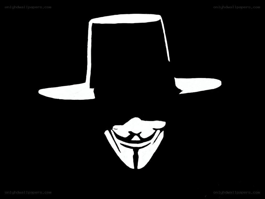 Guy Fawkes mask and hat