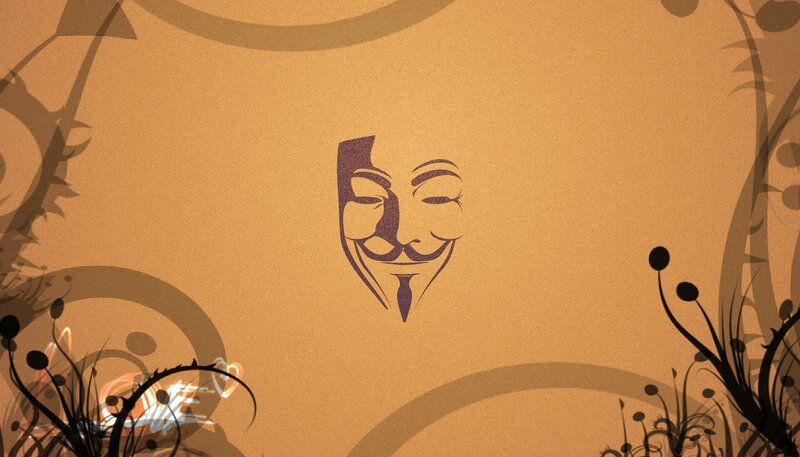 Guy Fawkes mask art