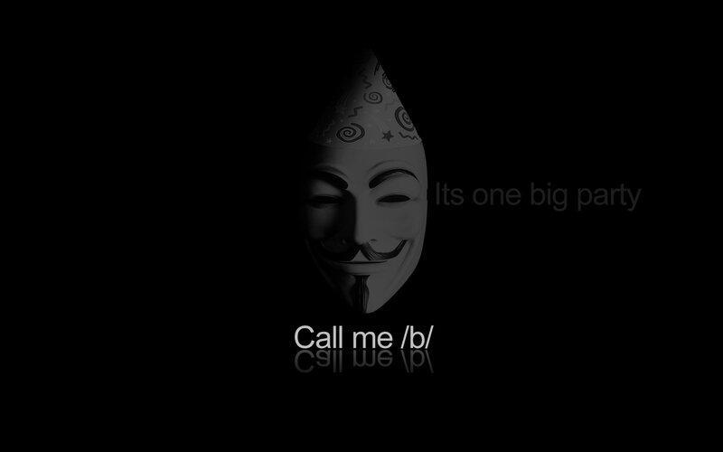 Guy Fawkes Mask — Black, Dark