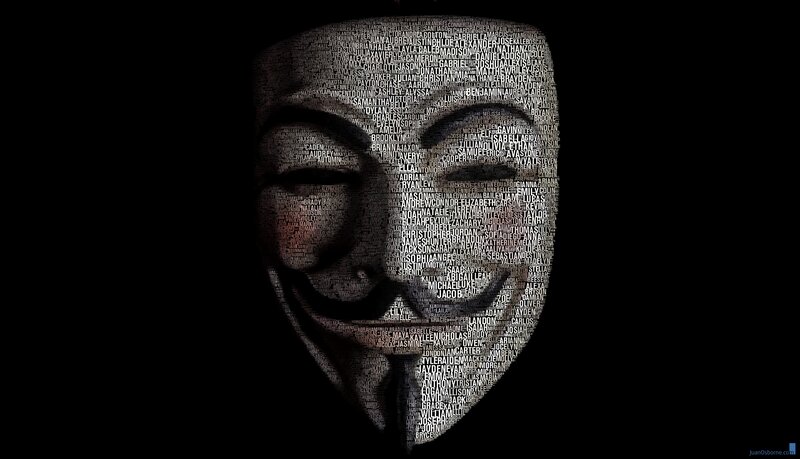 Guy Fawkes Mask — Black, Dramatic, Mysterious