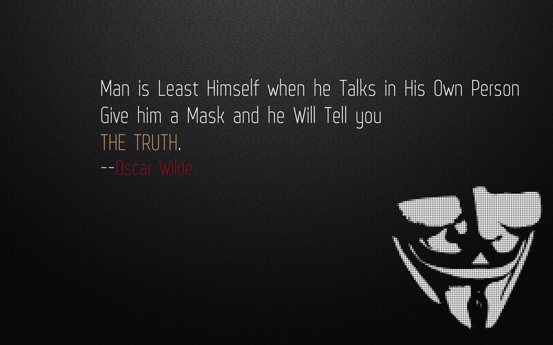 Guy Fawkes Mask — Black, Serious, Digital Art
