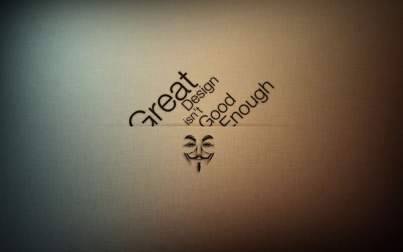 Guy Fawkes Mask — Brown, Serious