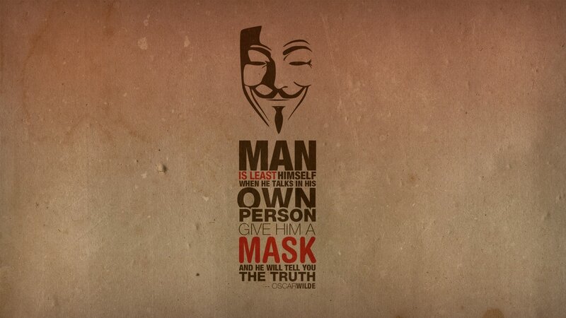 Guy Fawkes Mask — Brown