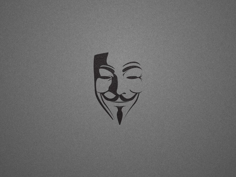 Guy Fawkes Mask — Gray