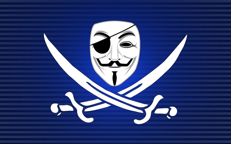 Guy Fawkes pirate flag