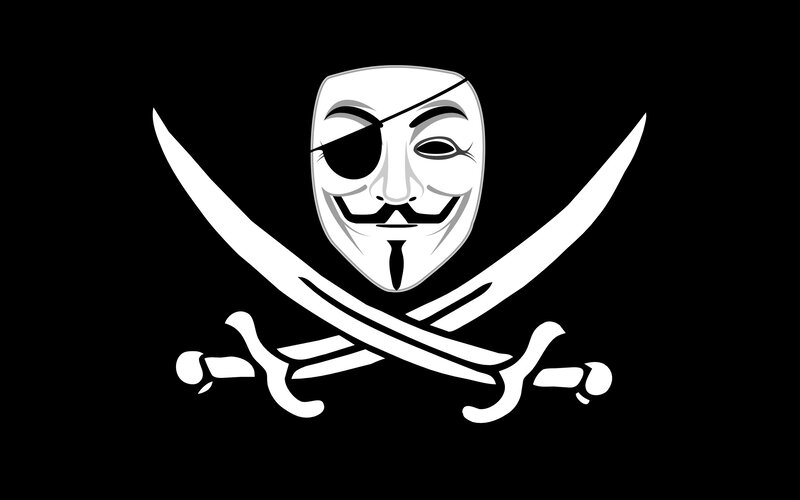 Guy Fawkes pirate flag
