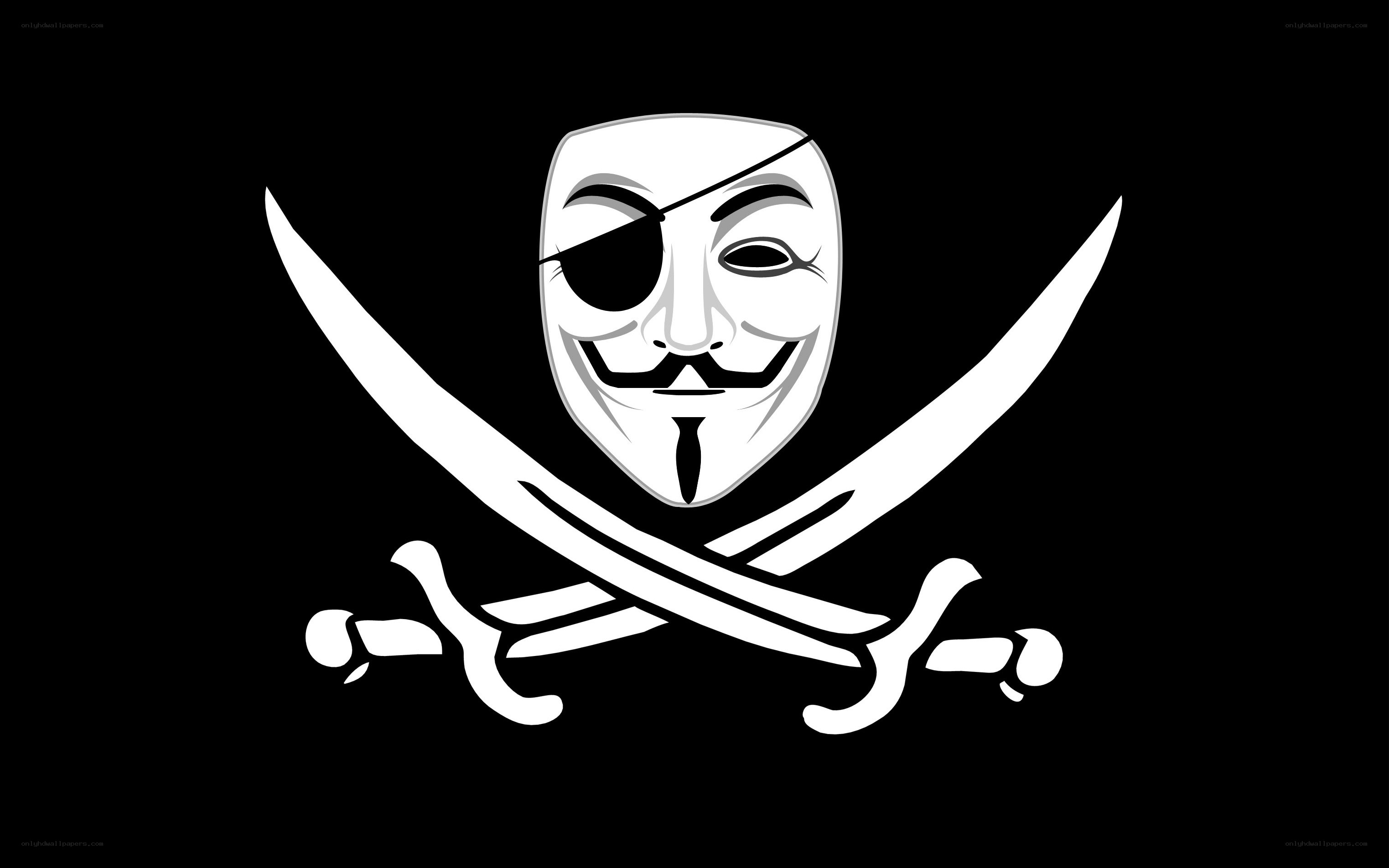 Guy Fawkes pirate flag