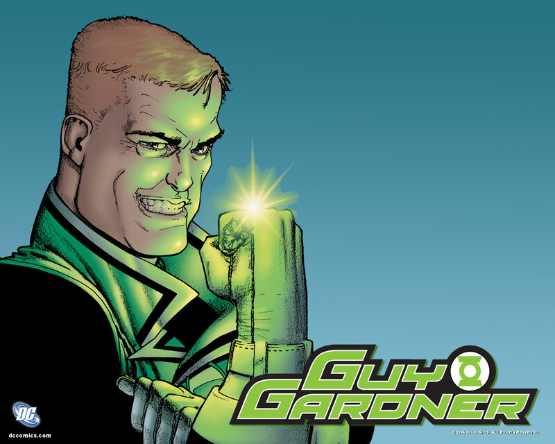 Guy Gardner in Green Lantern suit