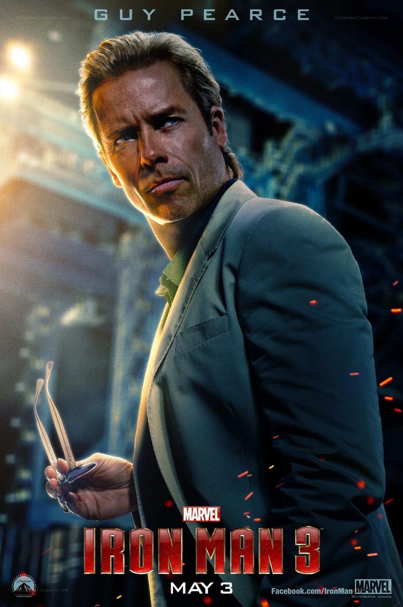 Guy Pearce in Iron Man 3