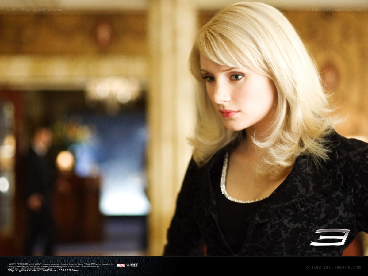 Gwen Stacy in a formal setting