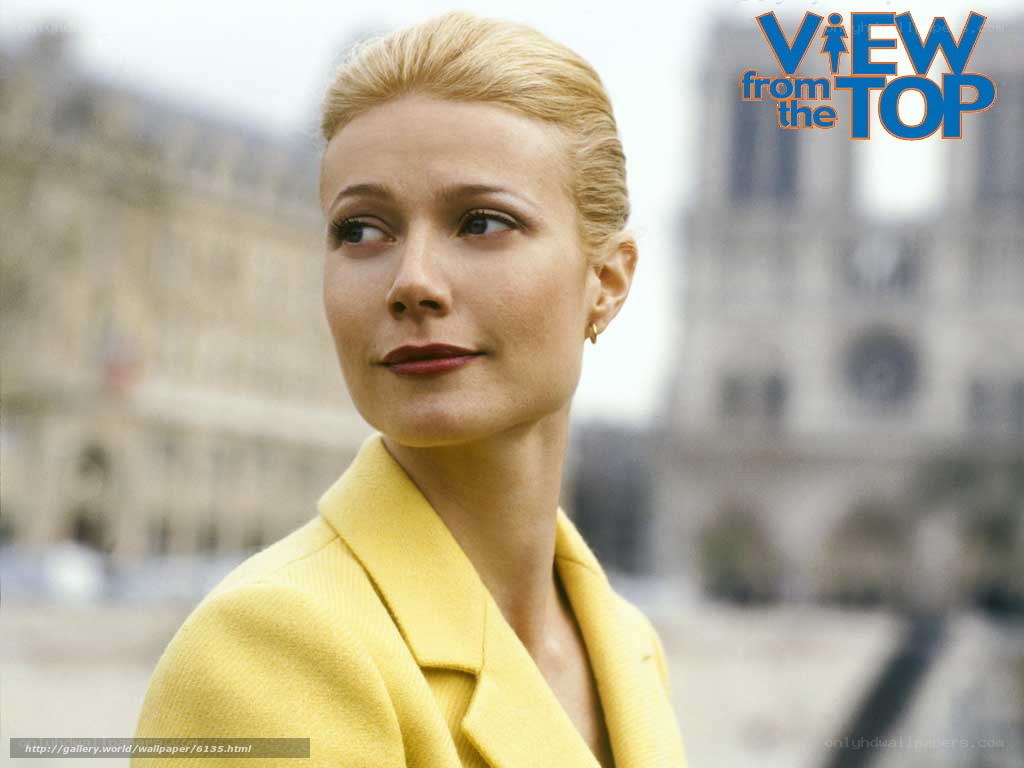 Gwyneth Paltrow in yellow coat