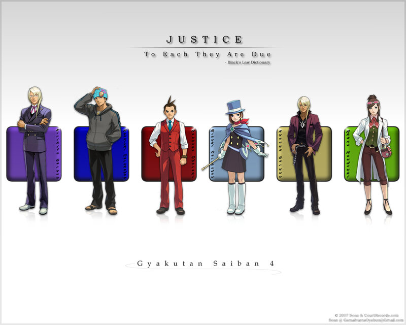 Gyakutan Saiban 4 characters