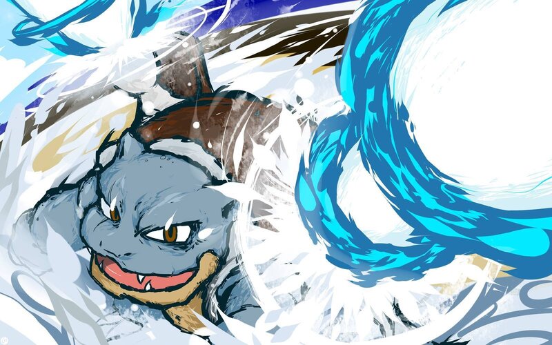 Gyarados in Water — Blue
