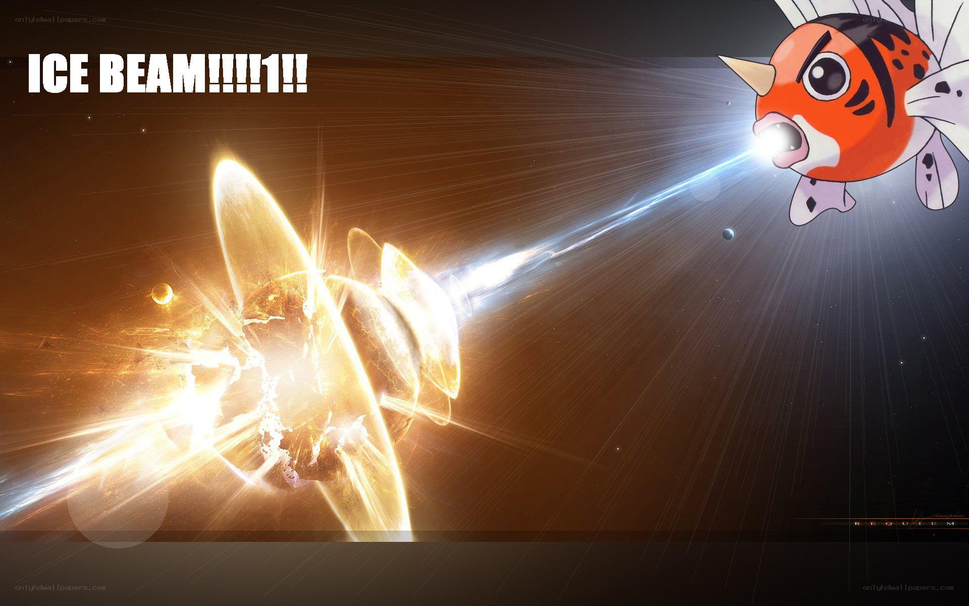 Gyarados uses Ice Beam