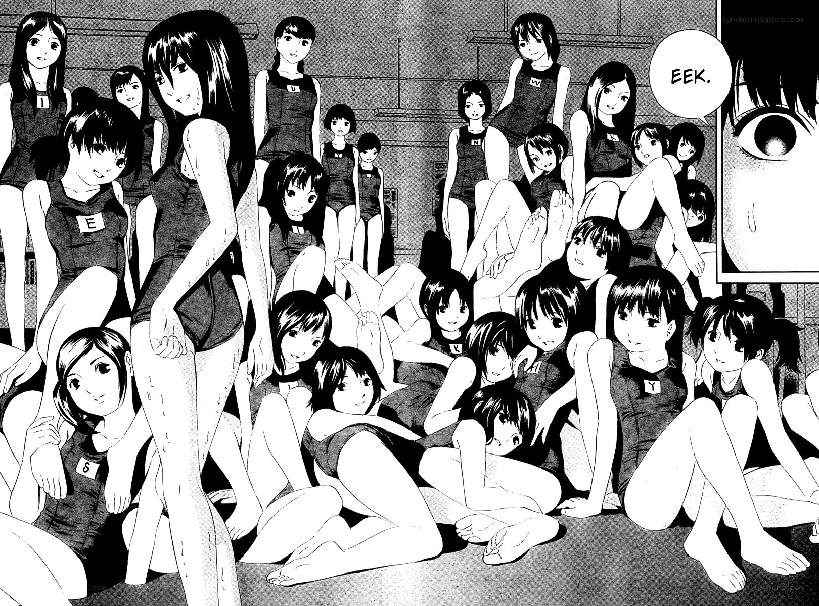 gym class manga panel