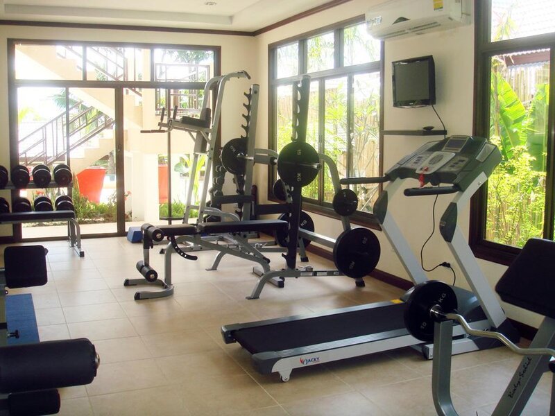 gym with exercise equipment