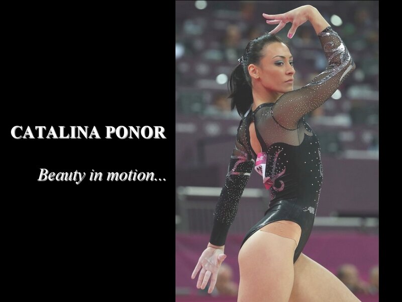 Gymnast in Black Leotard