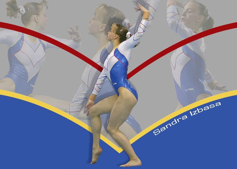 Gymnast in Blue Leotard — Dynamic