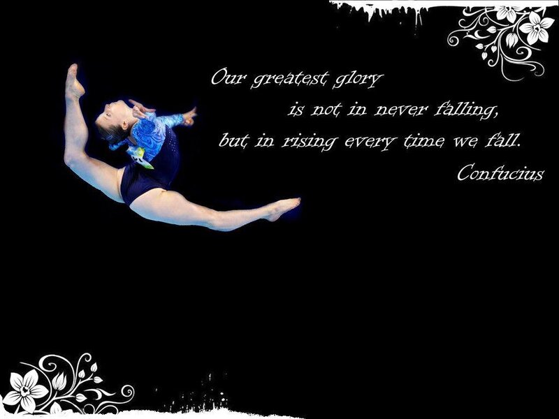 Gymnast in Mid-air — Black