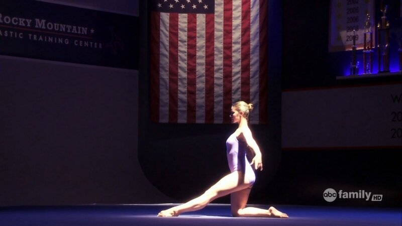 Gymnast in Purple Leotard — Dramatic