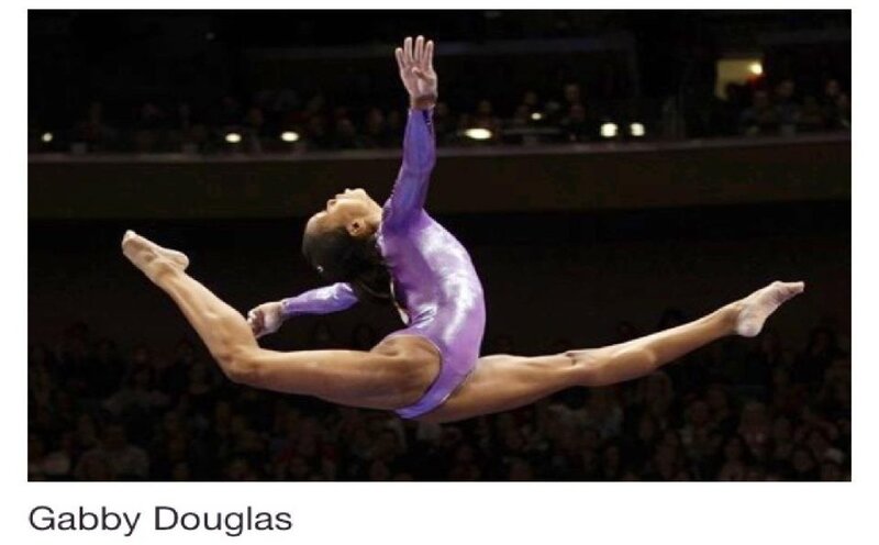 Gymnast in Purple Leotard — Dynamic