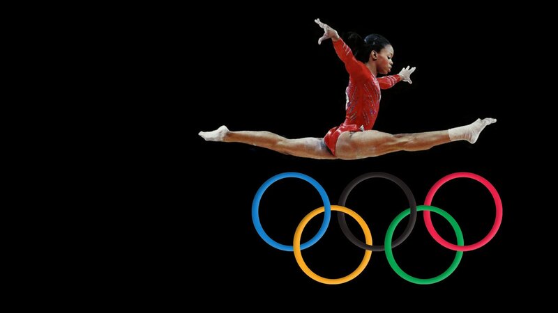 Gymnast in Split Leap
