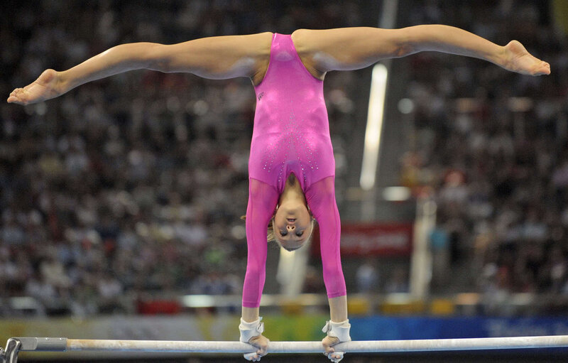 Gymnast on Bars