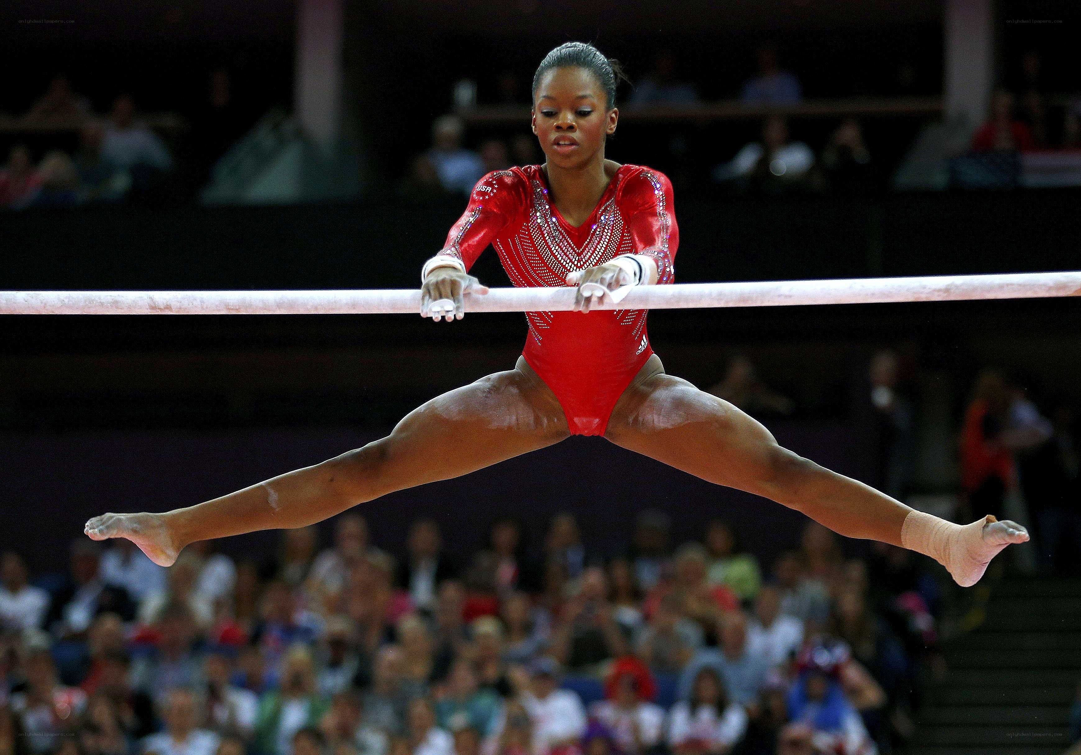 gymnast on high bar