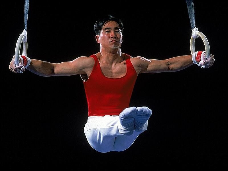 gymnast on rings