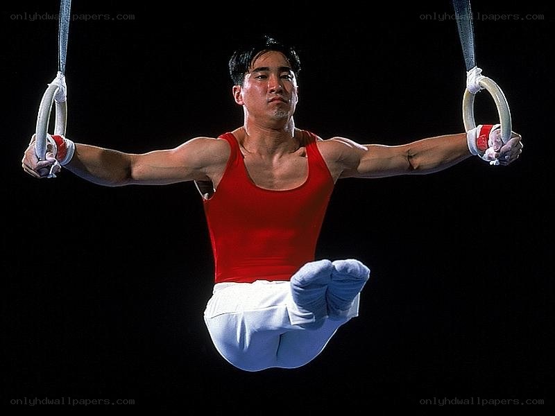 gymnast on rings