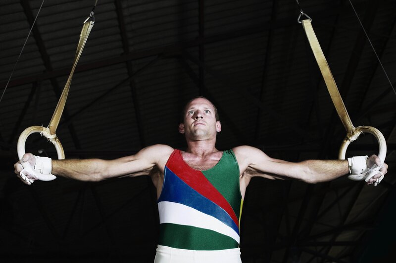 gymnast on rings