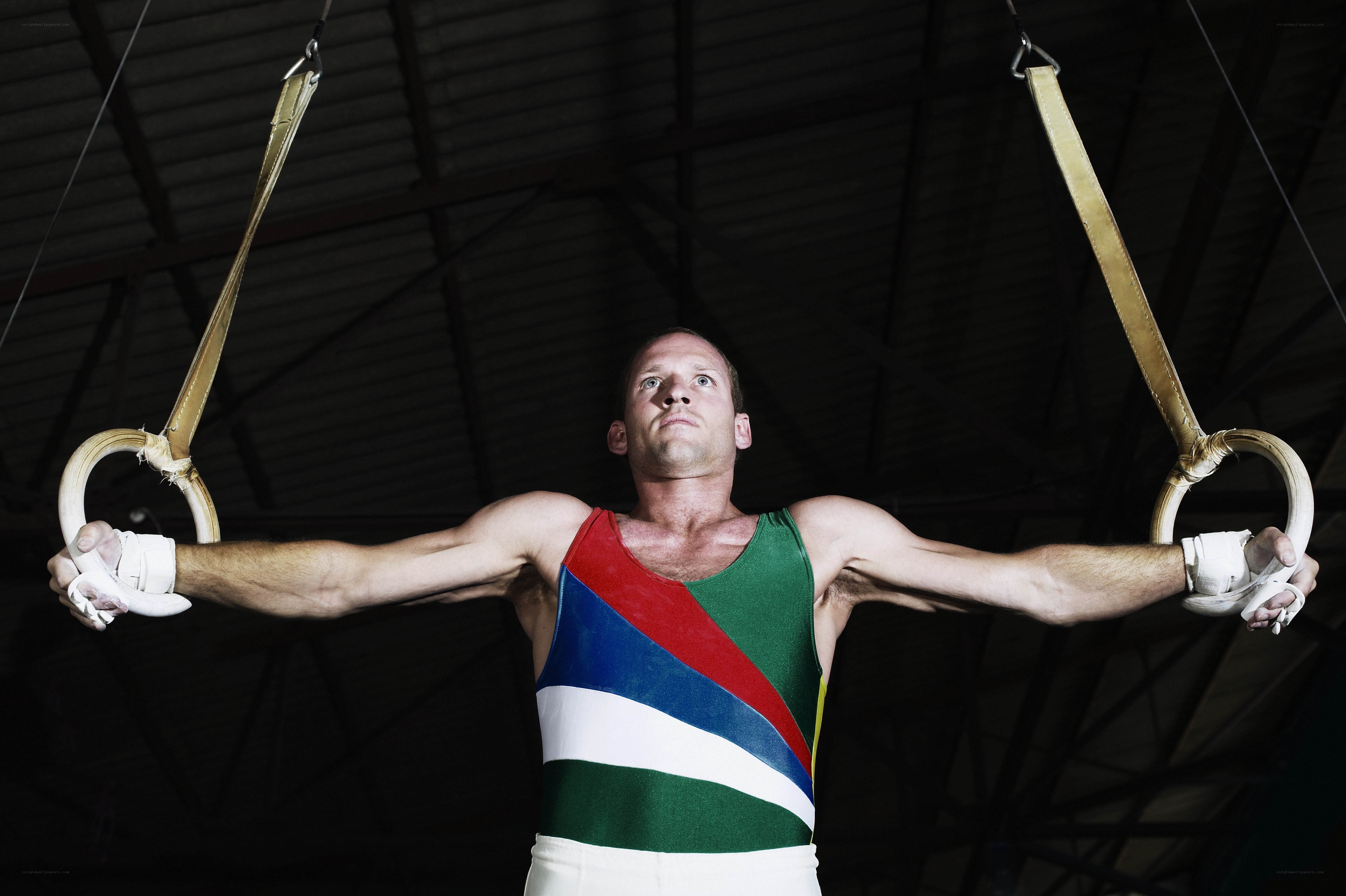 gymnast on rings