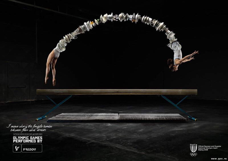 gymnast performing acrobatics