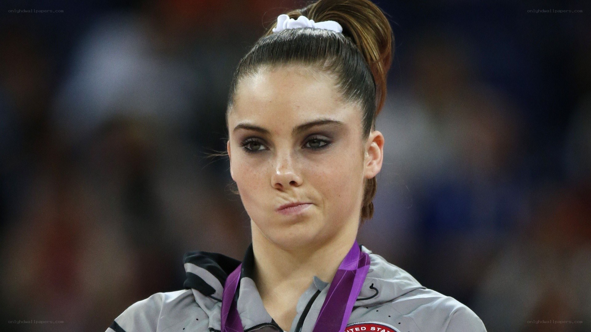 gymnast with medal