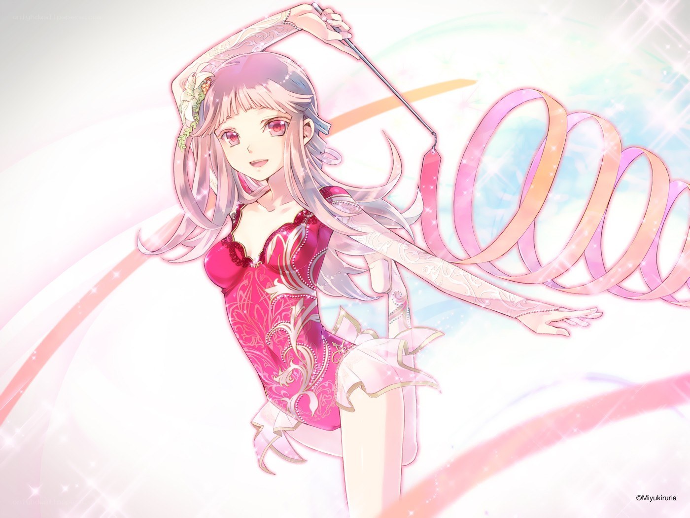 gymnast with ribbon