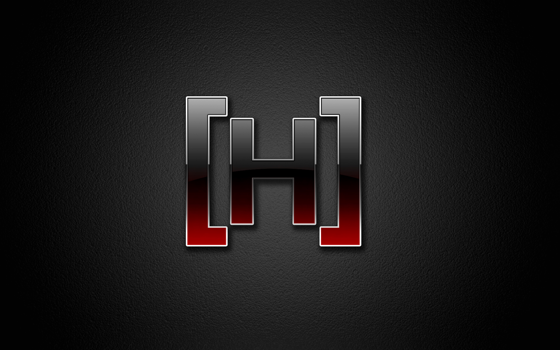 [H] logo on black background