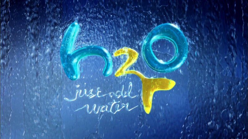 H2O Logo with Water